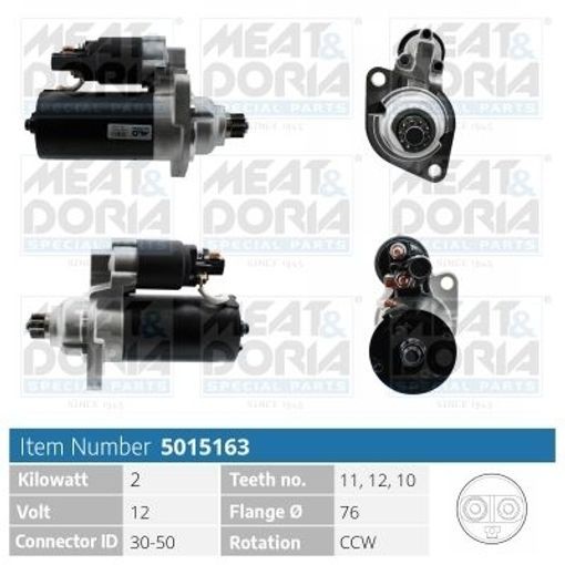 Fits MEAT & DORIA 5015163 Starter