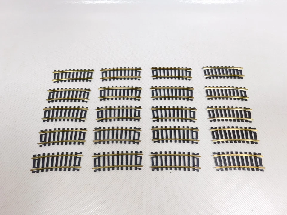 40x Roco H0 Dc compensating section Without Connector Track curved Brass # - Image 4 of 4
