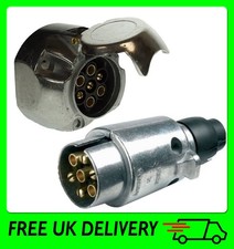 12N Type 7 Pin Aluminium Trailor Plug and Socket Set For Lighting [MP024/25]