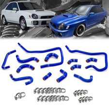 HPS Blue Silicone Ancillary Coolant Hose Kit For 02-03 Subaru Impreza WRX 2.0T