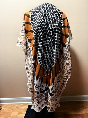 Tory Burch Floral Print Scarf 64'' long Retail: $198