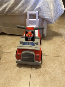 PAW PATROL RIDE ON MARSHALL FIRE TRUCK RIDE-ON LIGHTS/SOUNDS 95381-RED