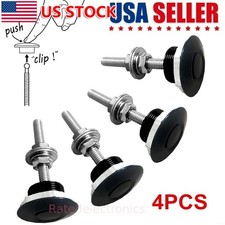 Us 4x Aluminum Bumper Quick Release Fasteners Set For Car Trunk Fender Hatch Lid