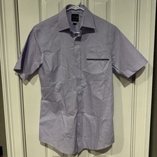 Brooks Brothers United Airlines Button Up Short Sleeve Shirt Mens Size 14