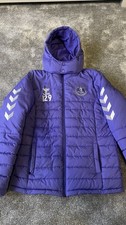 Everton Football Coat Player Issue Size Small