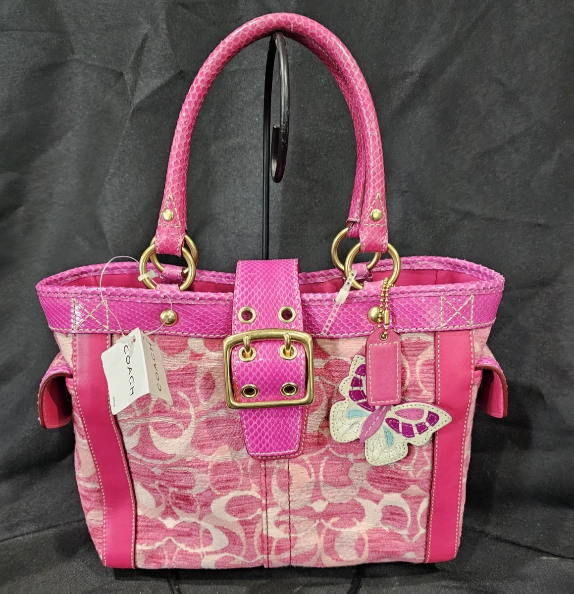 バッグ COACH Python Embossed Y2K Tote Bag rare Coach Python Tote Bags for Women for sale | eBay
