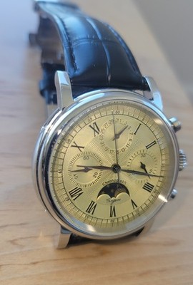 ググググ Sugess 1963 SU1908GKX MoonPhase SWANNECK Chronograph Mens Watch | eBay