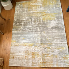 Louis de Poortere 8715 Streaks Sea Bright Sunny Flat Weave Non-Slip Rug 120x190