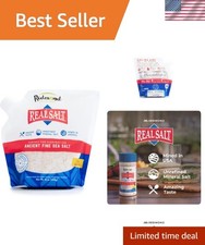 Health-Recommended Real Salt, Ancient Sea Salt - 16 Oz Unrefined Mineral Pouch