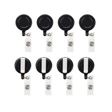 JANYUN 50 Pcs Retractable Badge Reel Clips Holder for Hanging ID Ca... Fast Ship