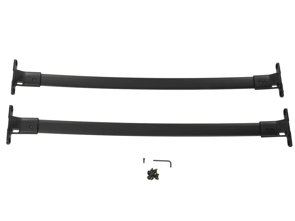 Ford Explorer® 2016-2019 Carrier Cross Bar Roof Rack Rails Set Black 2-piece - Image 2 of 4