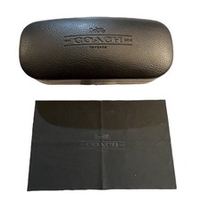 Coach Eyeglass Case Hard Clam Shell Sunglasses Black