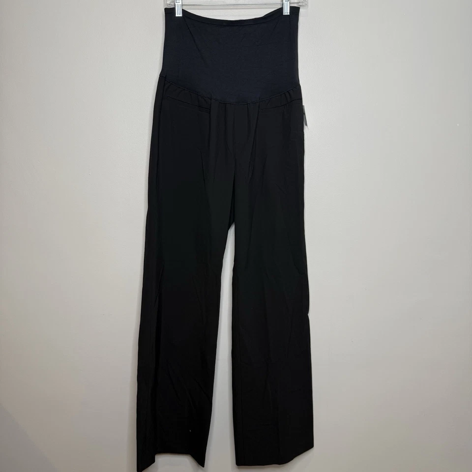 GAP Maternity Modern Bootcut Stretch Black Pants With Elastic Waist Size 12R NWT - Image 2 of 4