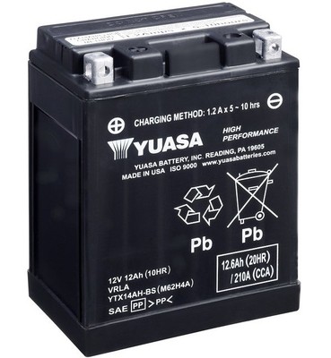 YTX14AH-BS YUASA Starterbatterie für HONDA,INDIAN