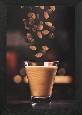 Freshly brewed coffee Framed Wall Art Poster Canvas Print Picture