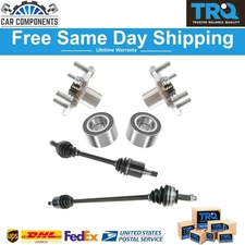 Front CV Axle Shaft Assembly Wheel Hub Bearing LH RH Side Kit For 92-00 Honda