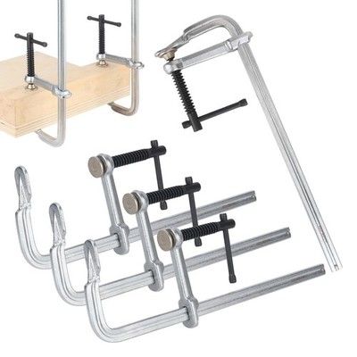 Forged Steel 12 Inch F Bar Clamp Set 450Lbs Max Load Woodworking Tool 4 PCS