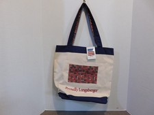 Longaberger Canvas Proudly American Bee 2002 Tote Bag