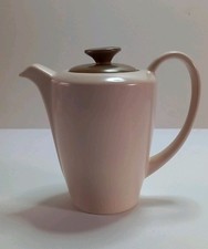 Poole Pottery twintone Small Coffee Pot / Water Jug in Mushroom and Sepia