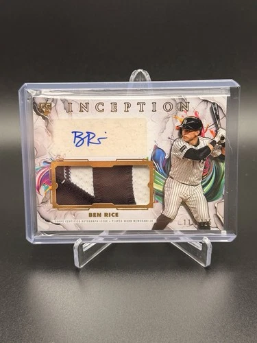 2025 Topps Inception Ben Rice Rookie Patch Auto /125 Yankees RC RPA
