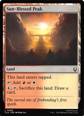 Sun Blessed Peak 280 Avatar: The Last Airbender Magic the Gathering