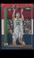 2025-26 Topps Chrome - Hugo Gonzalez #278 Red White & Blue Refractor (RC)