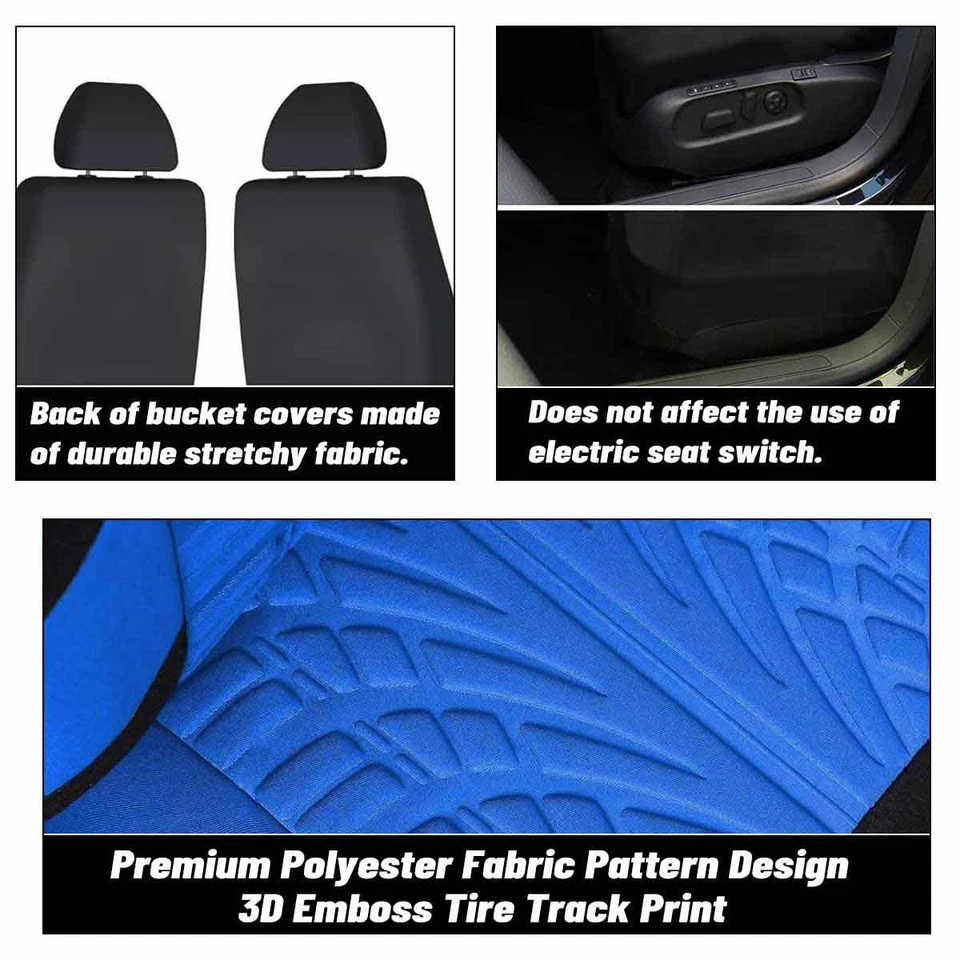 Car Seat Covers Front Full Set Cloth Cushion Protector Mat For Kia Sorento Soul Foto 4 de 4