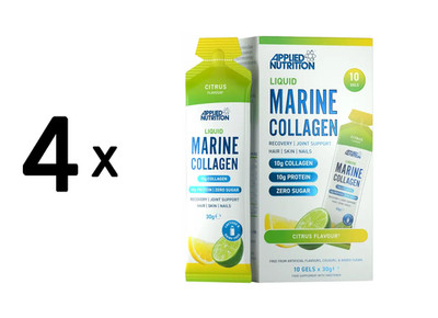 4 x Applied Nutrition Liquid Marine Collagen (10x30g) Citrus (83,29 EUR/kg)