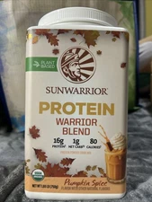 Sunwarrior Protein Warrior Blend Pumpkin Spice 1.65lb Exp. 07/27