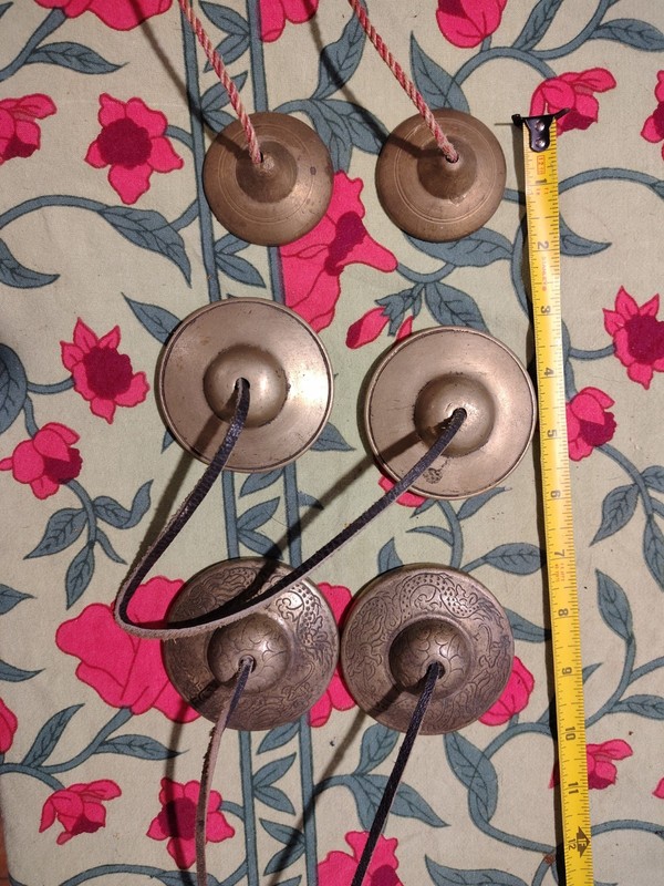 Tibetan Tingsha Cymbols 3 Pairs
