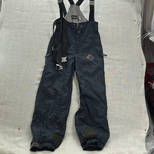Vintage 80s NORDICA Ski Bibs Overalls Insulated Snow Pants Made in Italy Mens L
