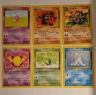 Vintage Pokemon Cards Lot Of 6 Base Set/Fossil/Team Rocket TCG Excellent...