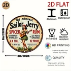 Vintage Sailor Jerry Spiced Rum Tropical Tin Metal Signs Home Décor 8x8