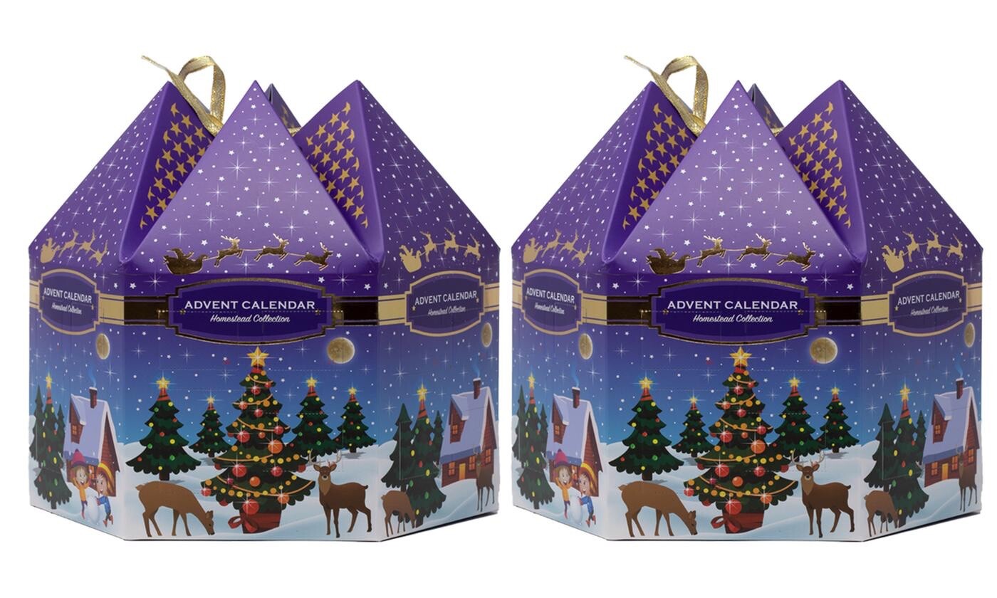 Liberty Candles' Advent Calendar Carousel Christmas Gift Tea Lights
