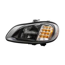 Full LED Headlight for 2003-2024 Freightliner M2 in Black for Driver Side