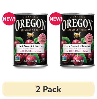 #ad #ad 2 pack Oregon Fruit Dark Sweet Cherries in 100% Cherry Juice 14.5 oz $9.31