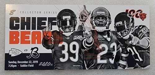 Boleto de los Chicago Bears Bears 2019 serie coleccionista celebración temporada 100 - Imagen 9 de 9