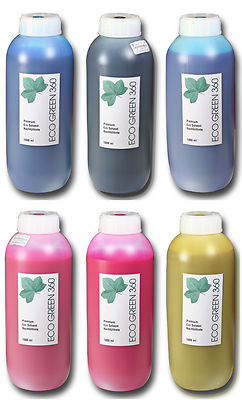 Premium Eco-Solvent Tinte ''Eco Green360'' für Epson , Mimaki , Mutoh , Roland 