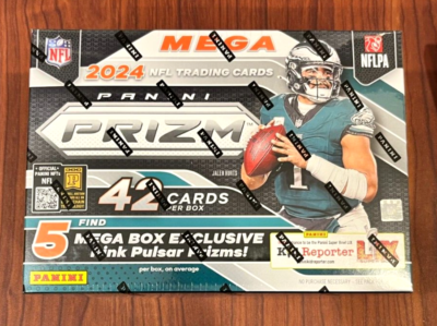 2024 Panini Prizm Football Trading Cards Mega Box NFL 1