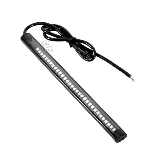 32 LED Red Amber Motorcycle Integrated Tail Brake Stop Turn Signal Light Strip - Picture 4 of 9