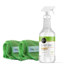 Easy Oxy  Daily Cleaner Granite Marble Tile & Other Surfaces & 2 Microfibers