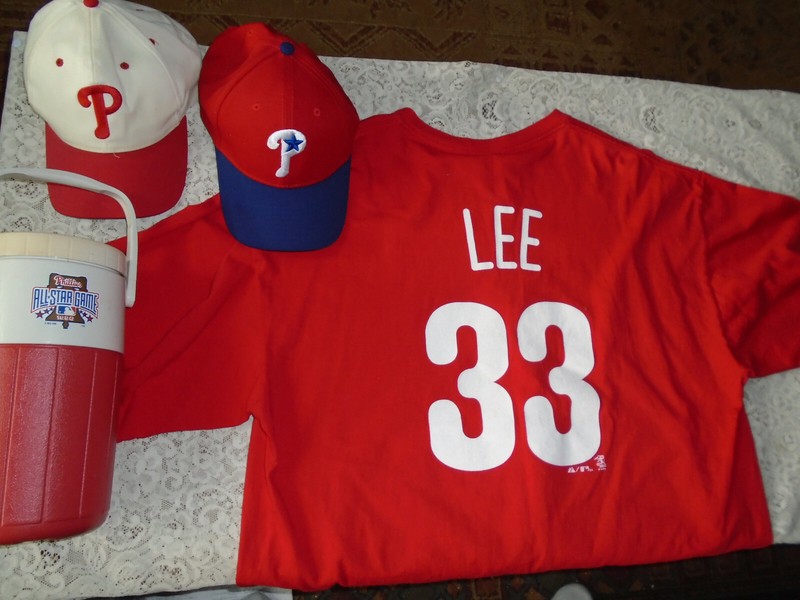 1996 Phila Phillies Coolers World Series Jerseys Caps Mug Pennant Signed Book NR
