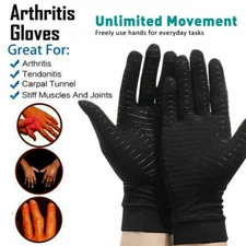Full Finger Copper Arthritis Compression Gloves Relieve Hand Pain Carpal Tunnel