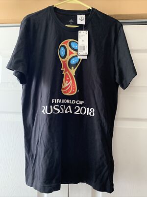 FIFA World Cup Russia 2018 T Shirt Football Soccer Adidas Mens Sz