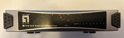 LEVEL ONE FSW-2218 8 Port 10/100Mbps RJ-45 Switch Ethernet Netzwerk