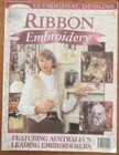 RIBBON EMBROIDERY Craft Book 1996 with pattern sheet