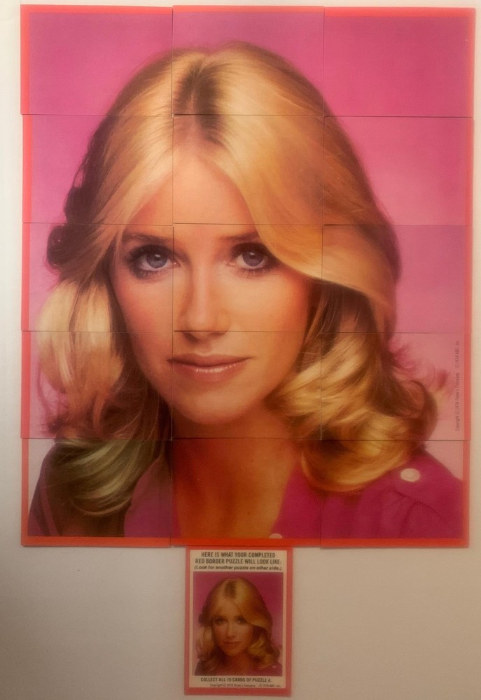 Three's Company Vintage  Puzzle A + B Base Card Set 16 Cards 1978 Topps