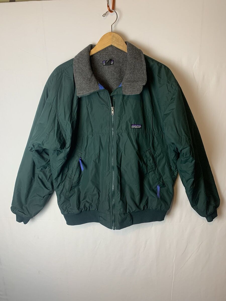 Patagonia Shelled Synchilla Full Zip Jacket USA Made Green Patagonia Shelled Synchilla Full Zip Jacket USA Made Green