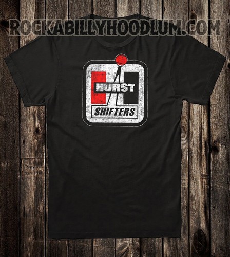 Hot Rod Tee T Shirt Drag Race Nostalgia Hurst Floor Shifter - Picture 2 of 9