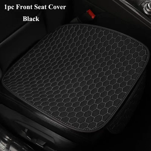 Linen Front Rear Car Seat Cover Protector Seat Back Cushion Pad Mat Fr Truck SUV - Bild 10 von 24